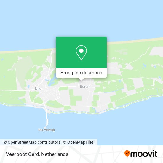 Veerboot Oerd kaart