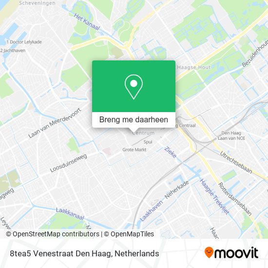 8tea5 Venestraat Den Haag kaart