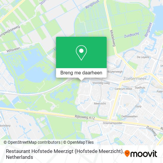 Restaurant Hofstede Meerzigt (Hofstede Meerzicht) kaart