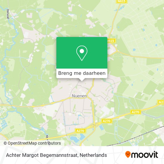 Achter Margot Begemannstraat kaart