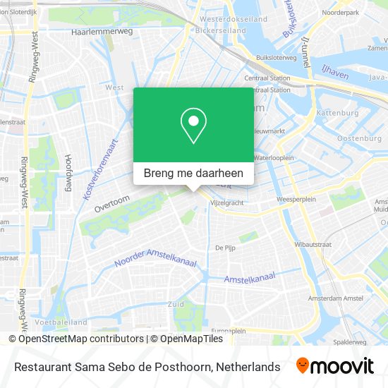 Restaurant Sama Sebo de Posthoorn kaart