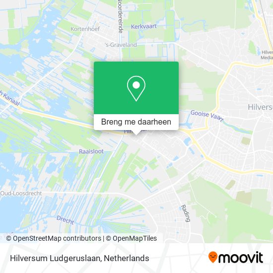 Hilversum Ludgeruslaan kaart