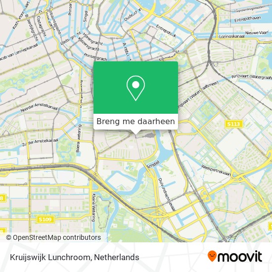 Kruijswijk Lunchroom kaart