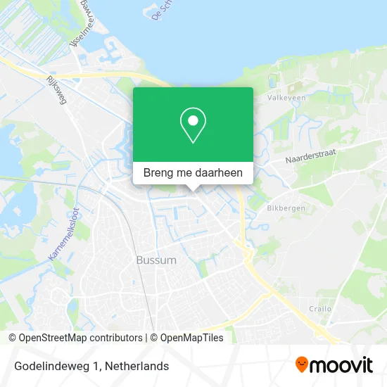 Godelindeweg 1 kaart