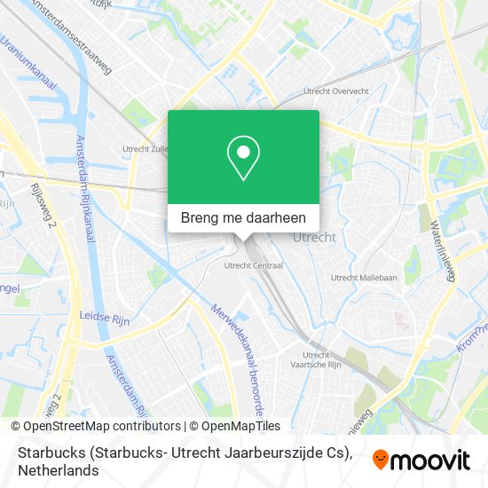 Starbucks (Starbucks- Utrecht Jaarbeurszijde Cs) kaart