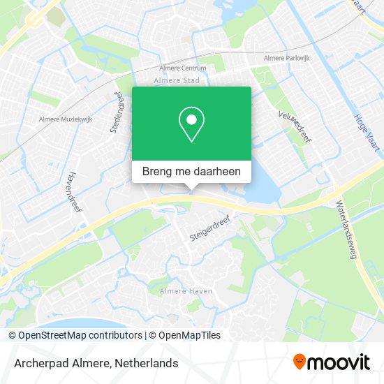 Archerpad Almere kaart