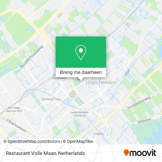 Restaurant Volle Maan kaart