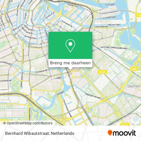 Bernhard Wibautstraat kaart