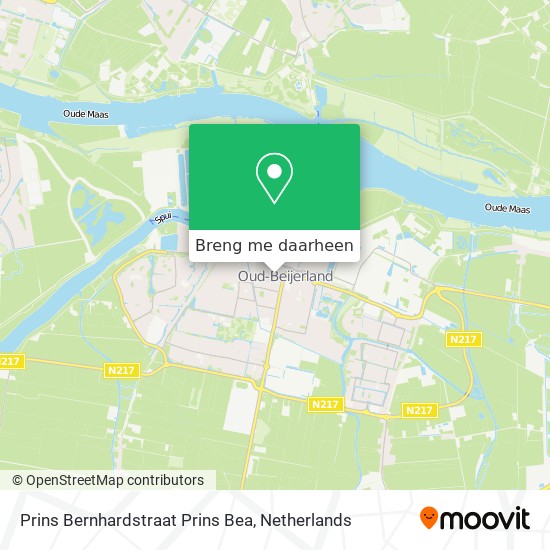 Prins Bernhardstraat Prins Bea kaart