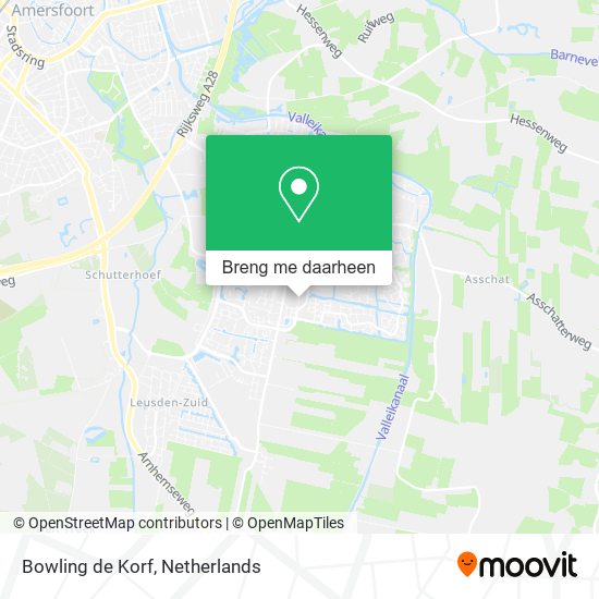 Bowling de Korf kaart