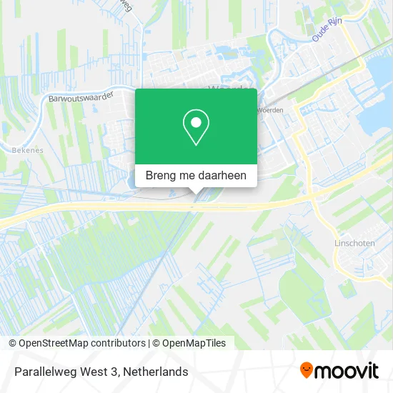 Parallelweg West 3 kaart
