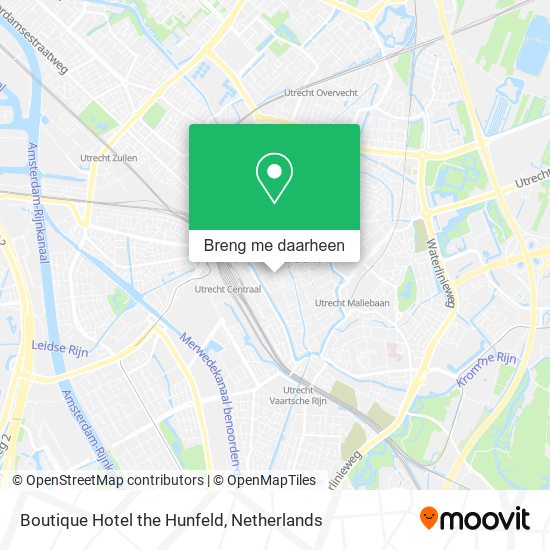 Boutique Hotel the Hunfeld kaart