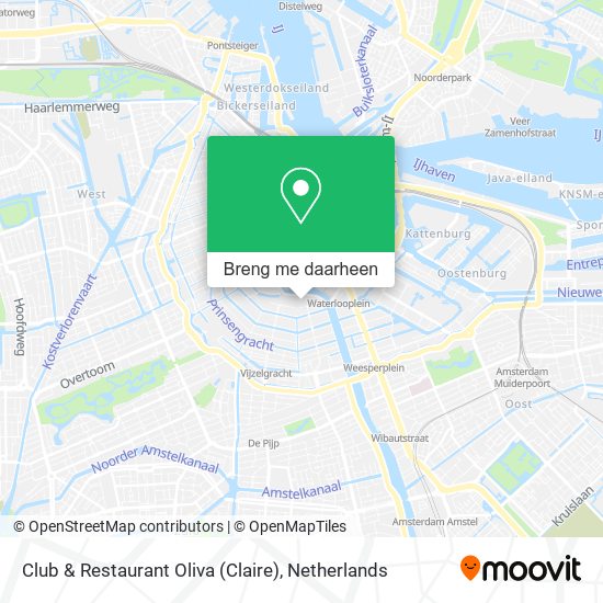 Club & Restaurant Oliva (Claire) kaart