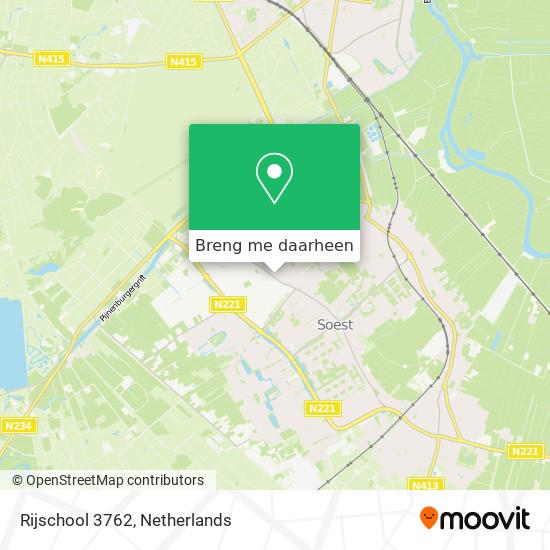 Rijschool 3762 kaart