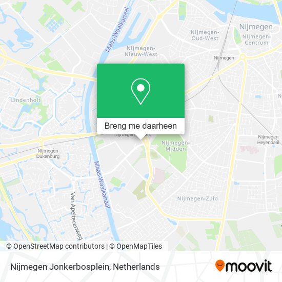 Nijmegen Jonkerbosplein kaart