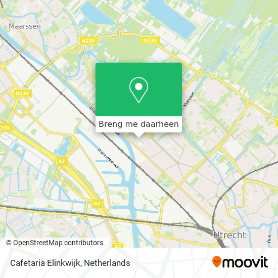 Cafetaria Elinkwijk kaart