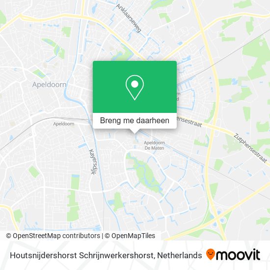 Houtsnijdershorst Schrijnwerkershorst kaart