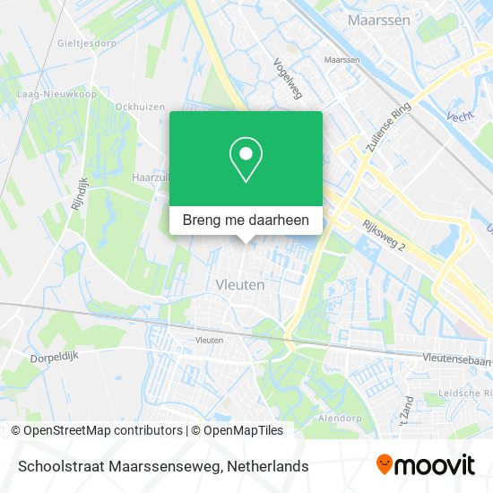 Schoolstraat Maarssenseweg kaart
