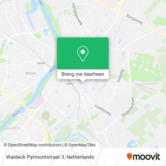 Waldeck Pyrmontstraat 3 kaart