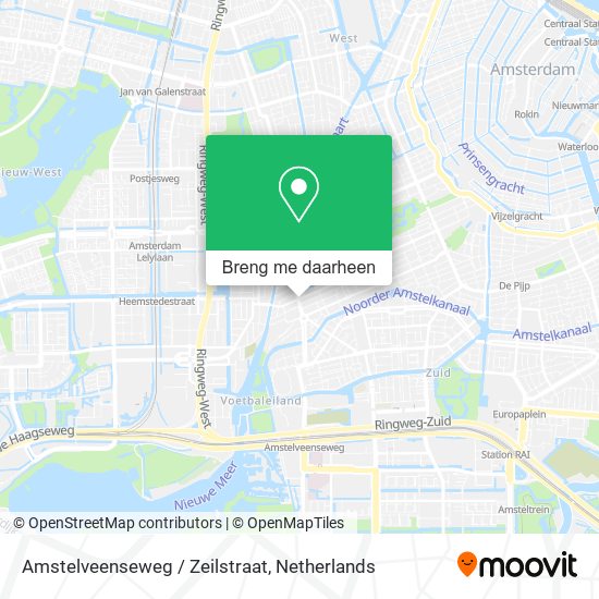 Amstelveenseweg / Zeilstraat kaart
