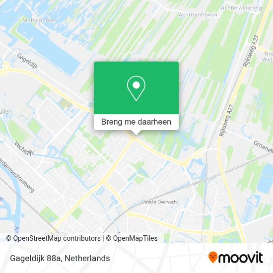 Gageldijk 88a kaart