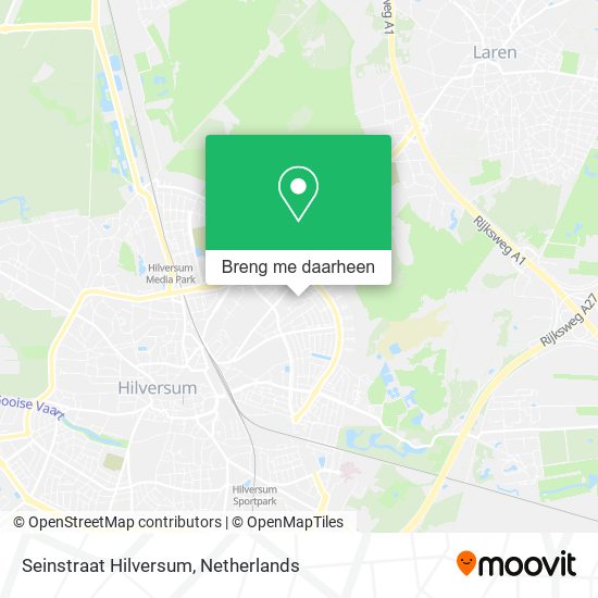 Seinstraat Hilversum kaart