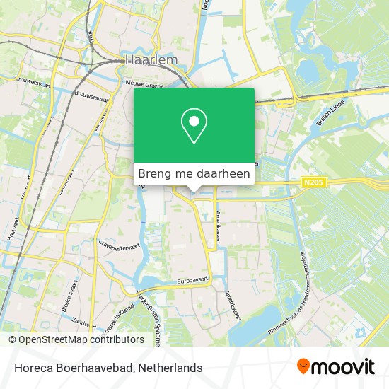 Horeca Boerhaavebad kaart