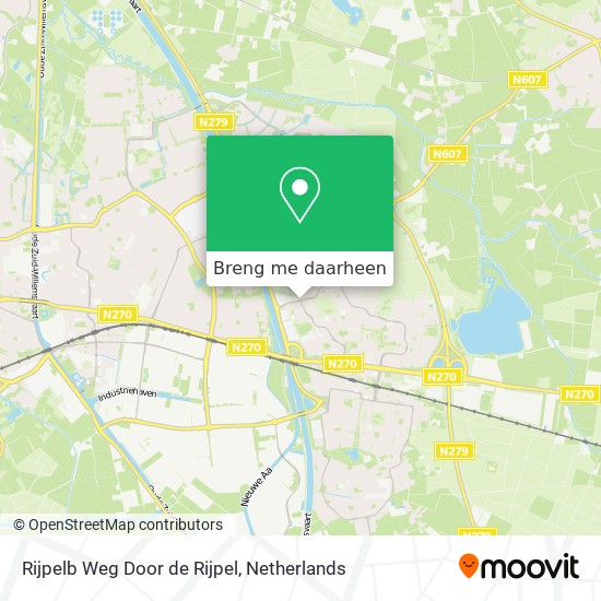 Rijpelb Weg Door de Rijpel kaart