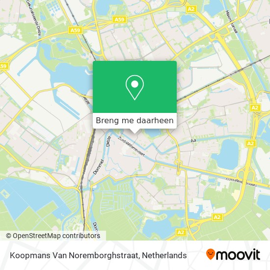 Koopmans Van Noremborghstraat kaart