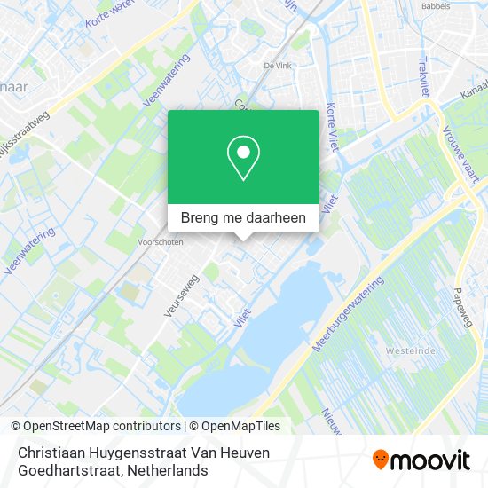 Christiaan Huygensstraat Van Heuven Goedhartstraat kaart