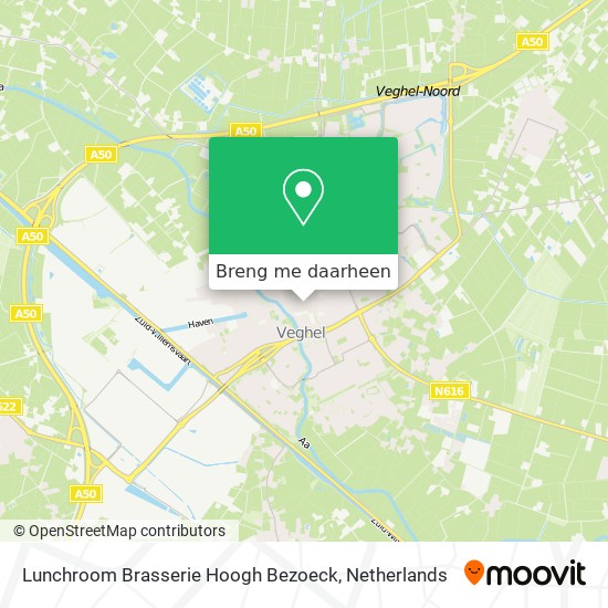 Lunchroom Brasserie Hoogh Bezoeck kaart