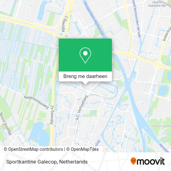 Sportkantine Galecop kaart