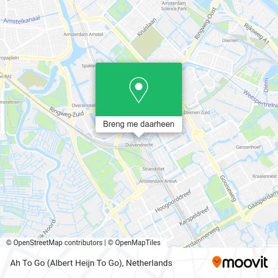 Ah To Go (Albert Heijn To Go) kaart