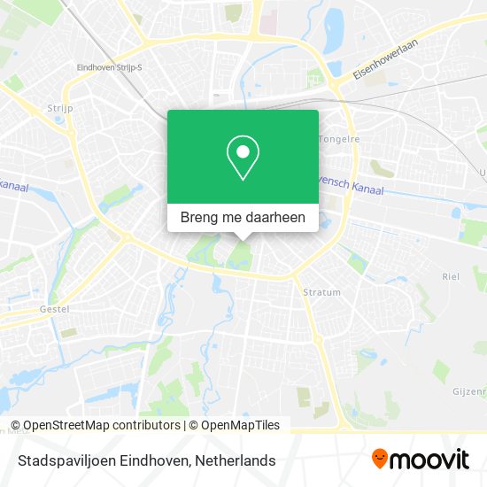 Stadspaviljoen Eindhoven kaart