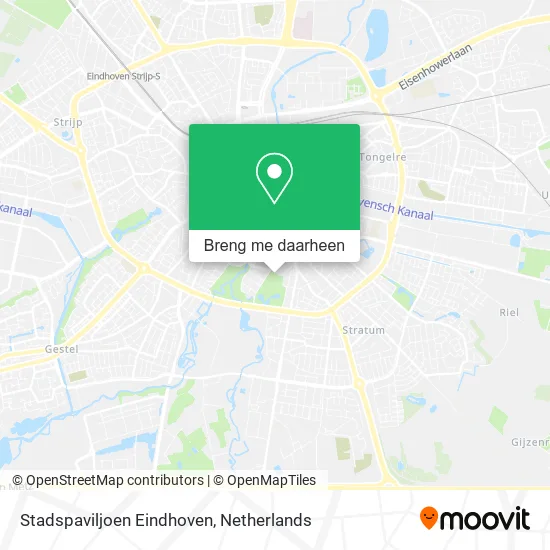 Stadspaviljoen Eindhoven kaart