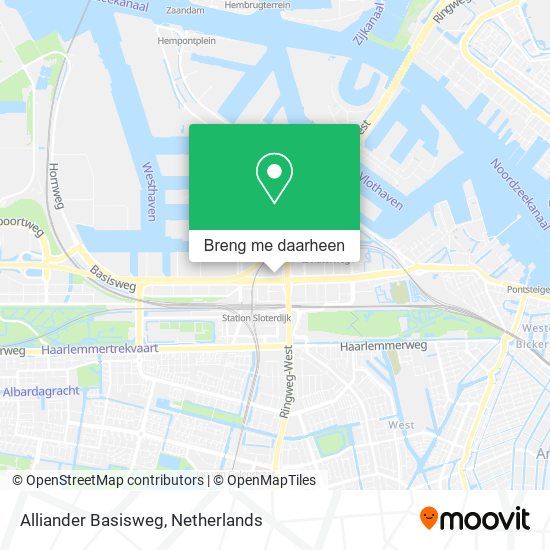 Alliander Basisweg kaart