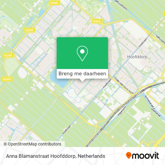 Anna Blamanstraat Hoofddorp kaart