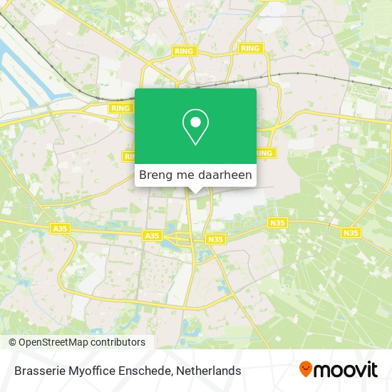 Brasserie Myoffice Enschede kaart