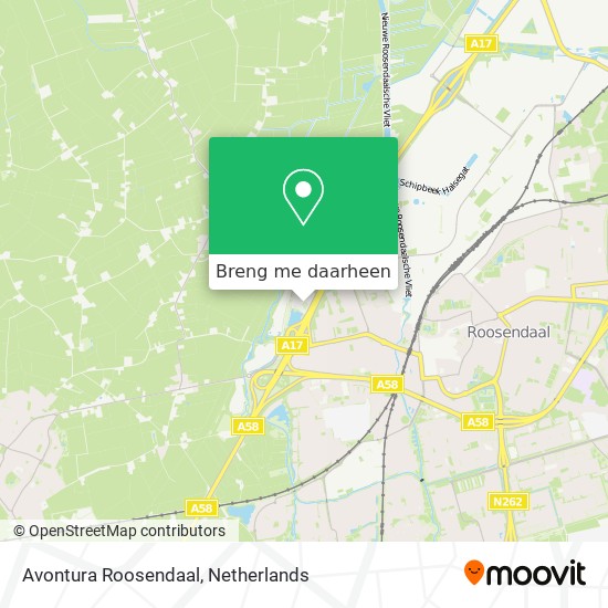 Avontura Roosendaal kaart