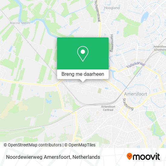 Noordewierweg Amersfoort kaart