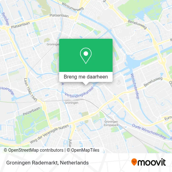 Groningen Rademarkt kaart