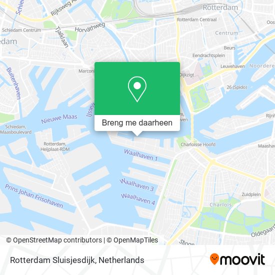 Rotterdam Sluisjesdijk kaart