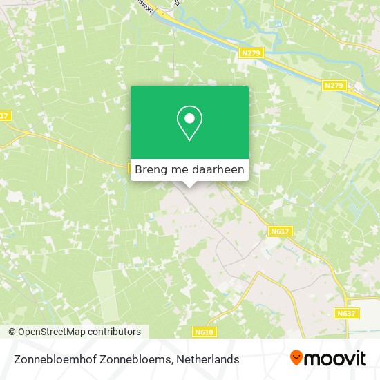 Zonnebloemhof Zonnebloems kaart