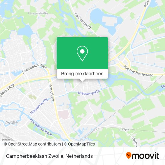 Campherbeeklaan Zwolle kaart