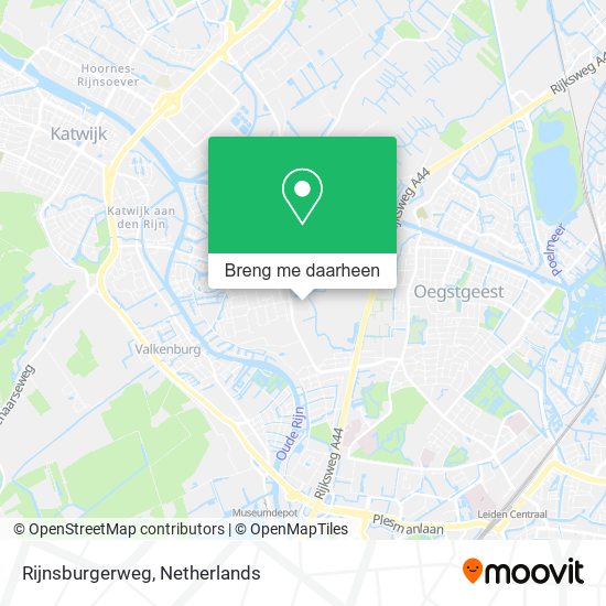 Rijnsburgerweg kaart