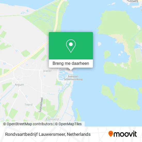 Rondvaartbedrijf Lauwersmeer kaart