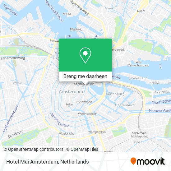 Hotel Mai Amsterdam kaart