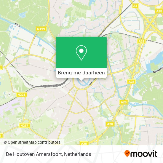 De Houtoven Amersfoort kaart