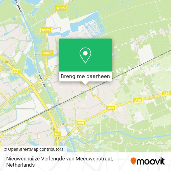 Nieuwenhuijze Verlengde van Meeuwenstraat kaart