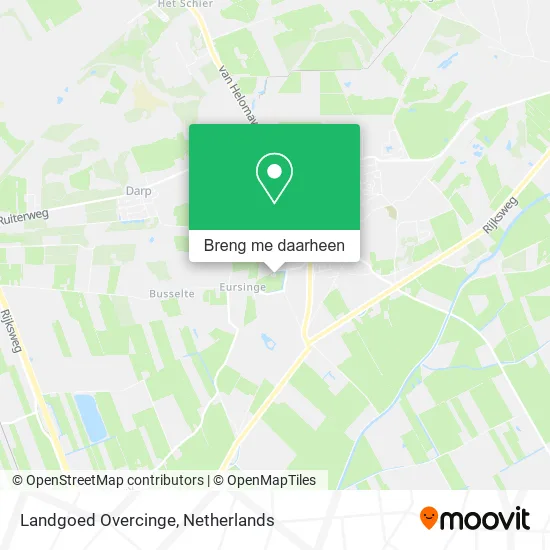 Landgoed Overcinge kaart